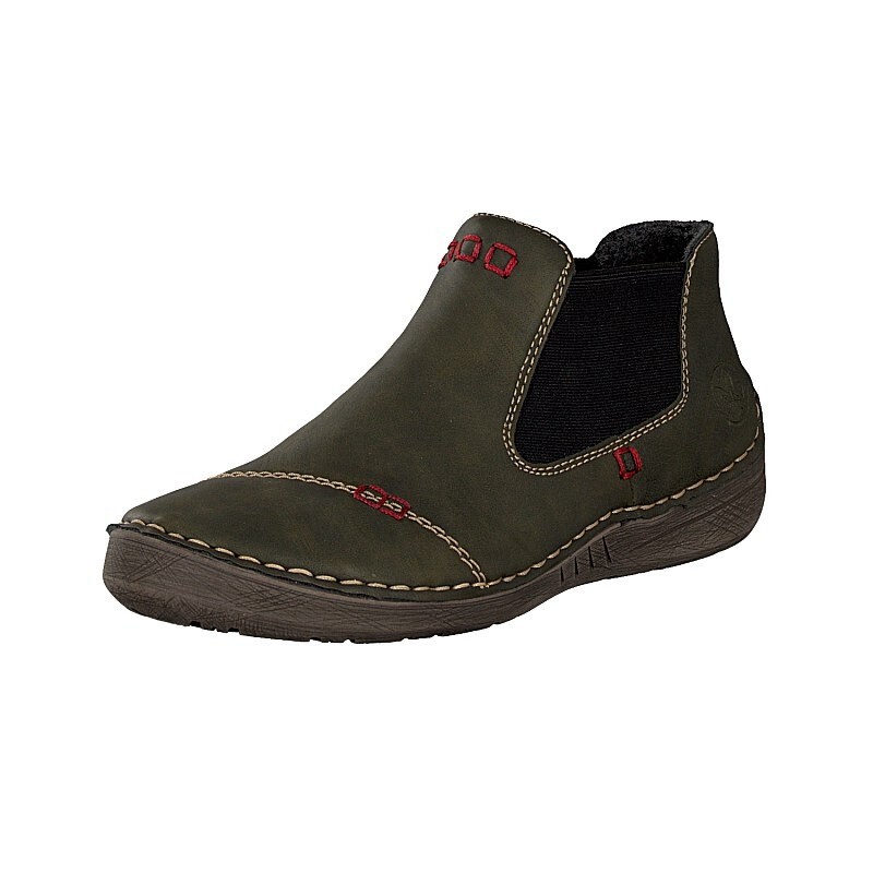 Botas Chelsea Rieker 52590-54 Para Mulher - Verdes